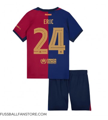 Barcelona Eric Garcia #24 Replik Heimtrikot Kinder 2024-25 Kurzarm (+ Kurze Hosen)